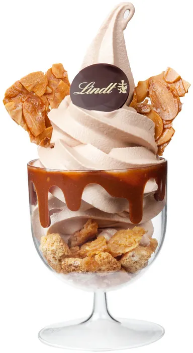 リンツ・ソフトクリーム ショコラ　ワインカップタイプ(ミルク)