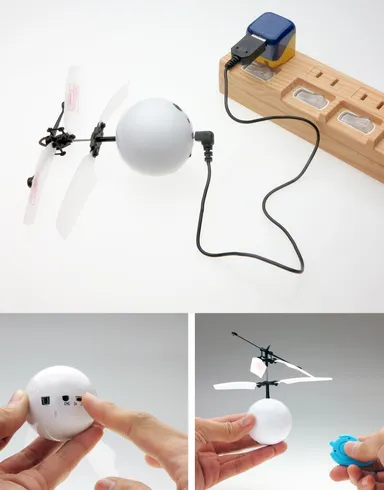「Flying Ball」使用イメージ(充電、電源ON)