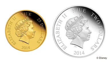 金・銀貨エリザベス面