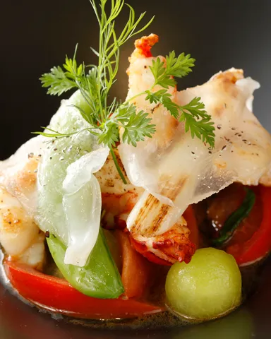 全てのお料理にフルーツを！