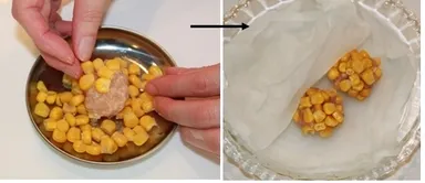 鶏つくねコーン蒸し