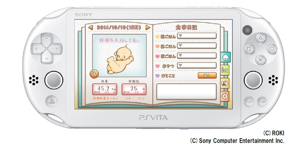 Playstaion Vitaに ローズオニールキューピー のゆるゆるダイエット が登場 レア画像多数のダイエットサポートアプリ 株式会社ソニー デジタルエンタテインメント サービスのプレスリリース