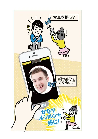 タキシード着せ替えアプリ「花婿ルンルン」操作手順1