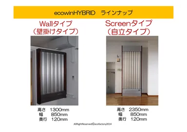 「ecowinHYBRID」ラインナップ
