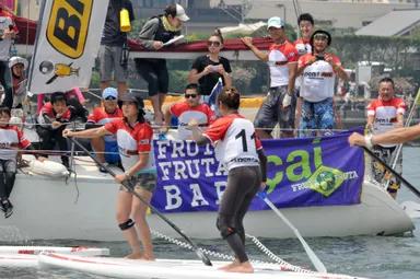 女性クラスのレース風景