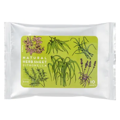 汗拭きシートに虫よけ効果をプラスした『ナチュラルハーブシート』