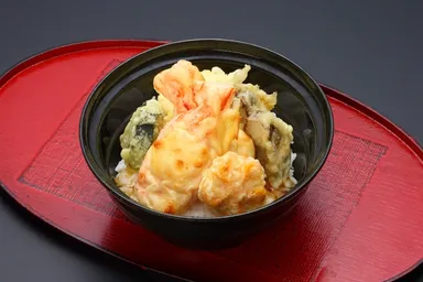 やわらか大エビちゃんの天ぷら(天丼)