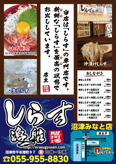 沼津しらす漁船チラシ