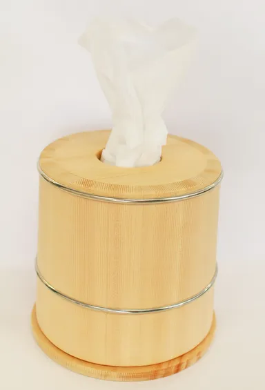 木桶×ティッシュケース