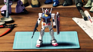 ガンプラ トリックアート スペシャルムービー シーン1 (C)創通・サンライズ