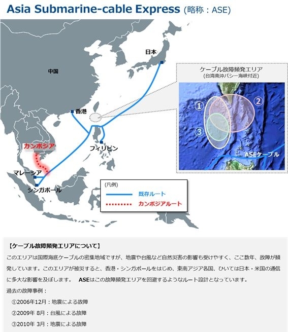 アジア主要都市を高信頼 大容量 低遅延でつなぐ光海底ケーブル Asia Submarine Cable Express のカンボジア への拡張について Nttコミュニケーションズ株式会社のプレスリリース アジア主要都市を高信頼 大容量 低遅延でつなぐ光海底ケーブル Asia Submarine Cable Express のカンボジア への拡張について Nttコミュニケーションズ株式会社のプレスリリース