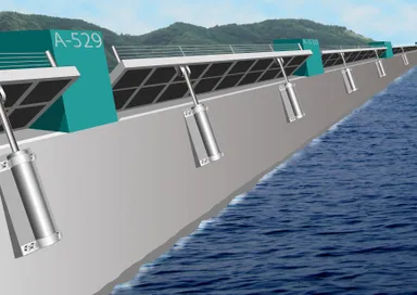 防潮堤簡易起伏プレート堰