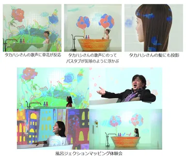 風呂ジェクションマッピング イメージ