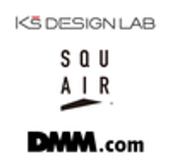 株式会社ケイズデザインラボ、株式会社DAQ、株式会社DMM.comのロゴ