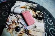 GAZE iPhone 5／5s Vivid Croco Diary ピンク