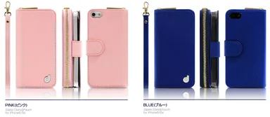 dreamplus iPhone 5／5sケース Zipper ピンク、ブルー