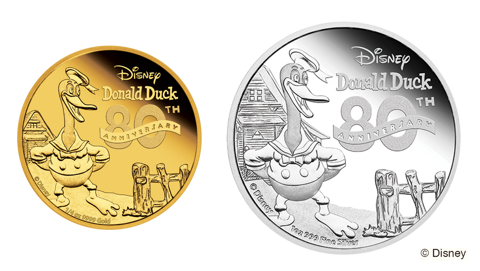 ミッキーに続き、ディズニー記念コインに「ドナルドダック」登場！誕生 