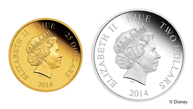 金・銀貨エリザベス面