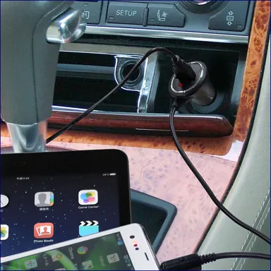 運転中に２台同時充電