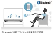 Bluetooth(R)接続でワイヤレス音楽再生が可能
