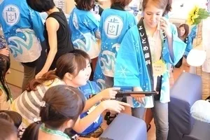 去年の夏祭りの様子1 射的