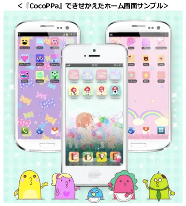 CocoPPaできせかえたホーム画面サンプル