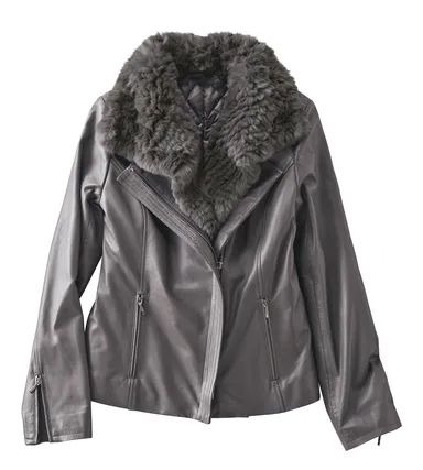 ラムレザー3WAYジャケット