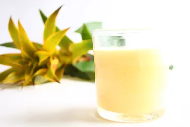 琉球ガラス入りプリン1