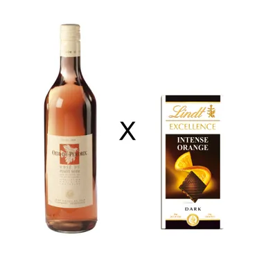 エクセレンス・オレンジアーモンド×オイユ・ド・ペルドリ2012 Oeil-de-Perdrix(ロゼワイン)