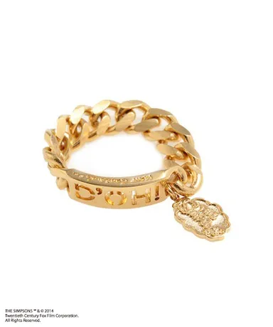 ロゴプレートチェーンリング