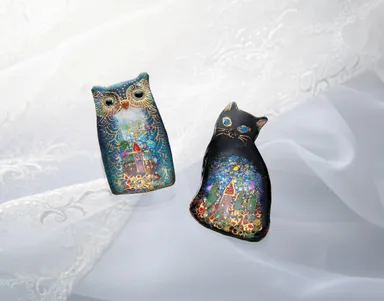 ＜七宝焼＞ブローチになるペンダント