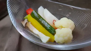 オレンジビネガーのピクルス