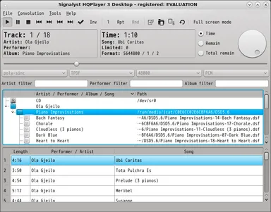付属ソフト１　HQPlayer
