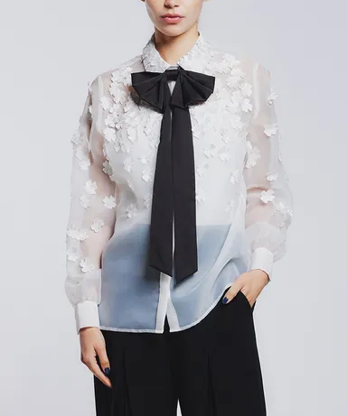 オーガンジーブラウス