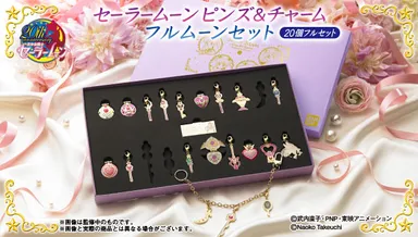 セーラームーン　ピンズ＆チャーム　フルムーンセット(2)