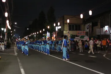 福生市民の絆を感じられる民謡パレード(昨年の様子)