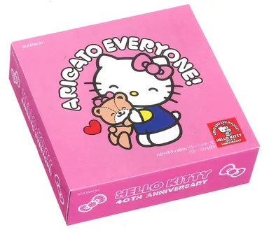 ハローキティ40thバタークッキー缶 箱