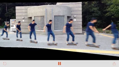 変換後の動画のスクリーンショット(スケボー)