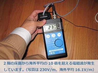 海外平均の10倍を超える電磁波