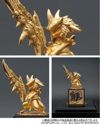 純金製オトモアイルー 限定10体発売決定！カプコンとコラボし