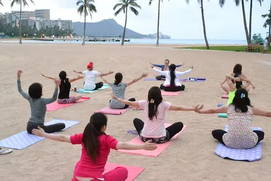 砂浜で心のリフレッシュ