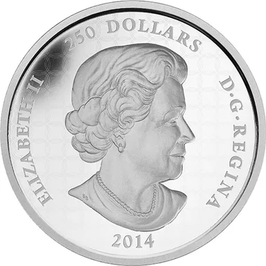 1キロ銀貨エリザベス面