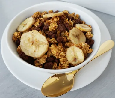 「グラリッチ」チョコバナナ 盛り付けイメージ