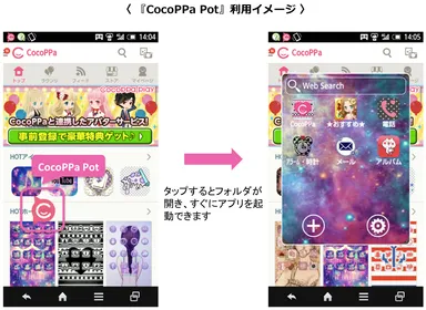 CocoPPa Pot利用イメージ