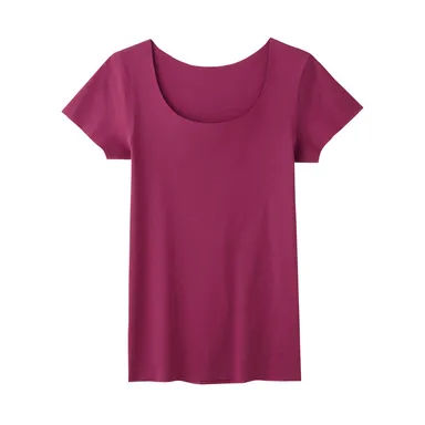 KIREILABO　完全無縫製２分袖インナー（裏起毛）