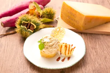 パルミジャーノ・レッジャーノとスイートポテトのケーキ