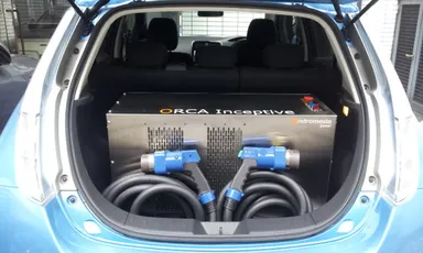 リーフに搭載した状態の製品の外観