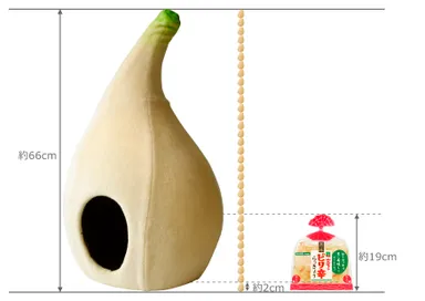 “岩下のらっきょうヘッド”の大きさイメージ