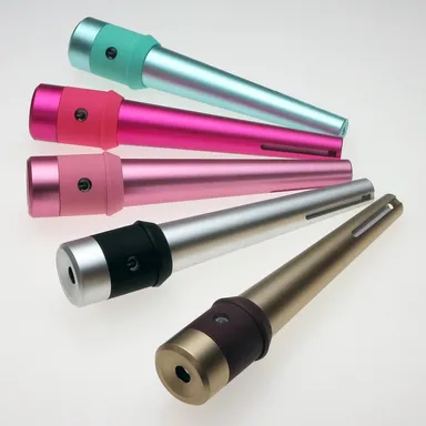 金属の高級感を生かしたアルマイト着色　全5色