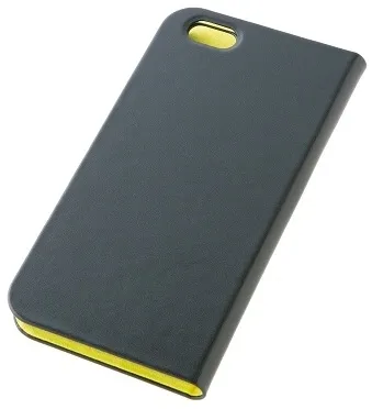 サイドフリップレザー(ブラック×イエロー)